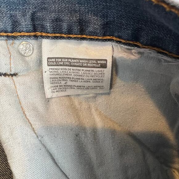 Levis 505 Jeans Mens 36x30 Blue Regular Straight Mid Rise Medium Wash Denim - Picture 5 of 10